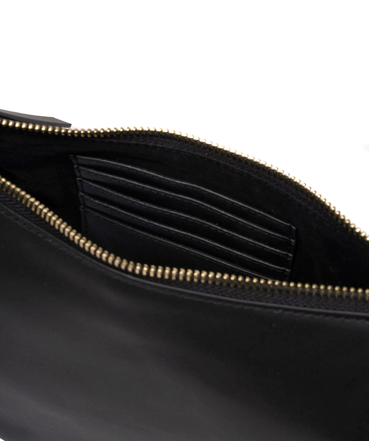 Black Leather Crescent Cross Body Bag, Shoulder Bag