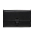 Black Leather Travel Bag, Wallet
