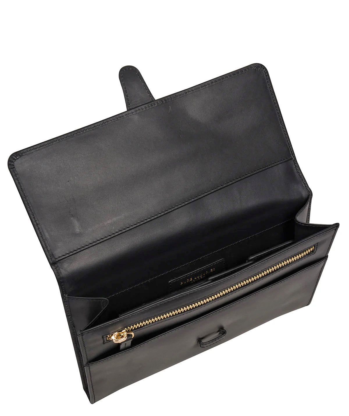 Black Leather Travel Bag, Wallet