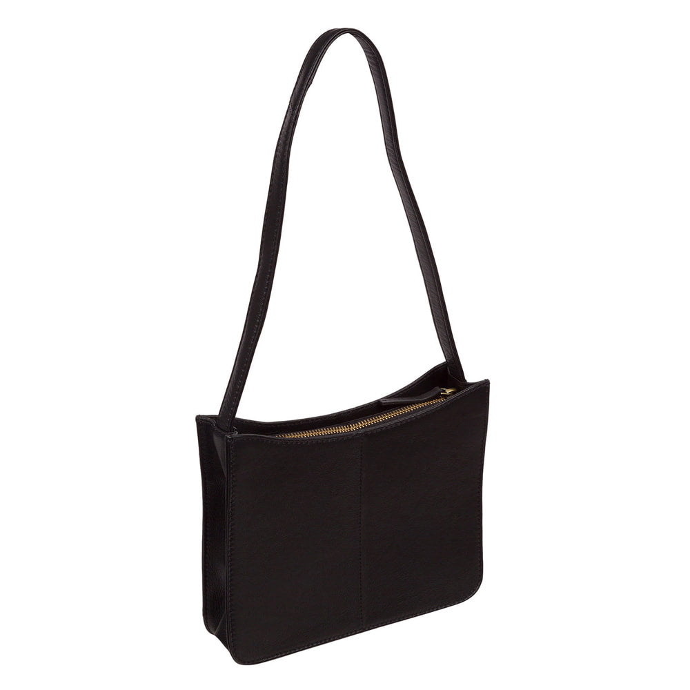 Small Black Leather Shoulder Bag