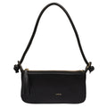 Small Black Leather Shoulder Bag, Handbag