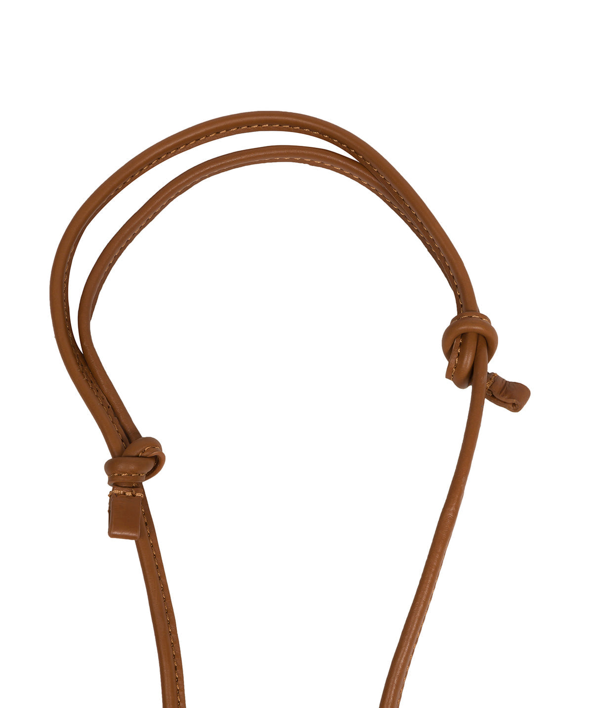 Slim Rust Leather Cross Body Phone Bag