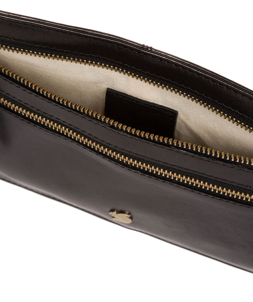 Black Leather Bum Bag