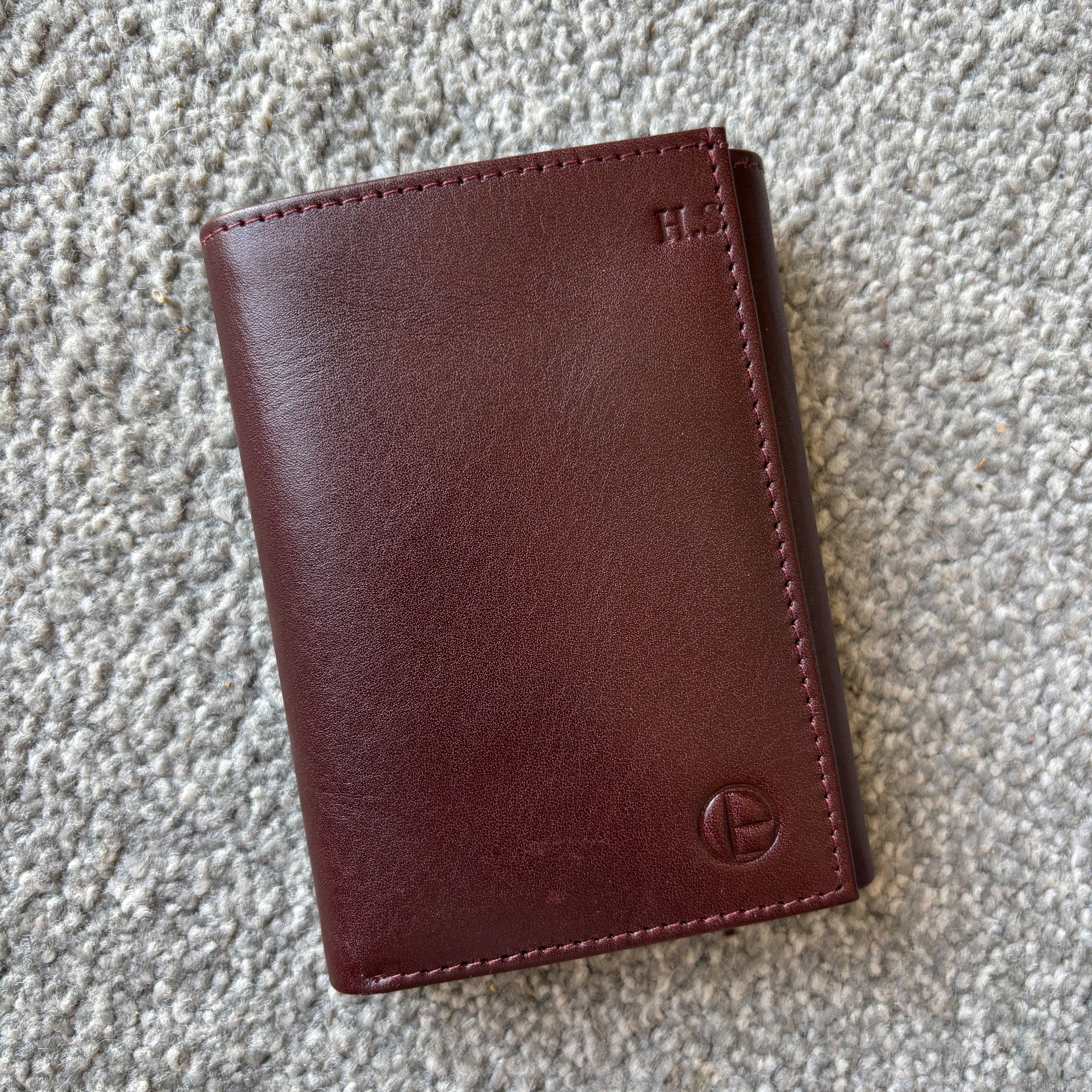 Brown Leather Trifold Wallet