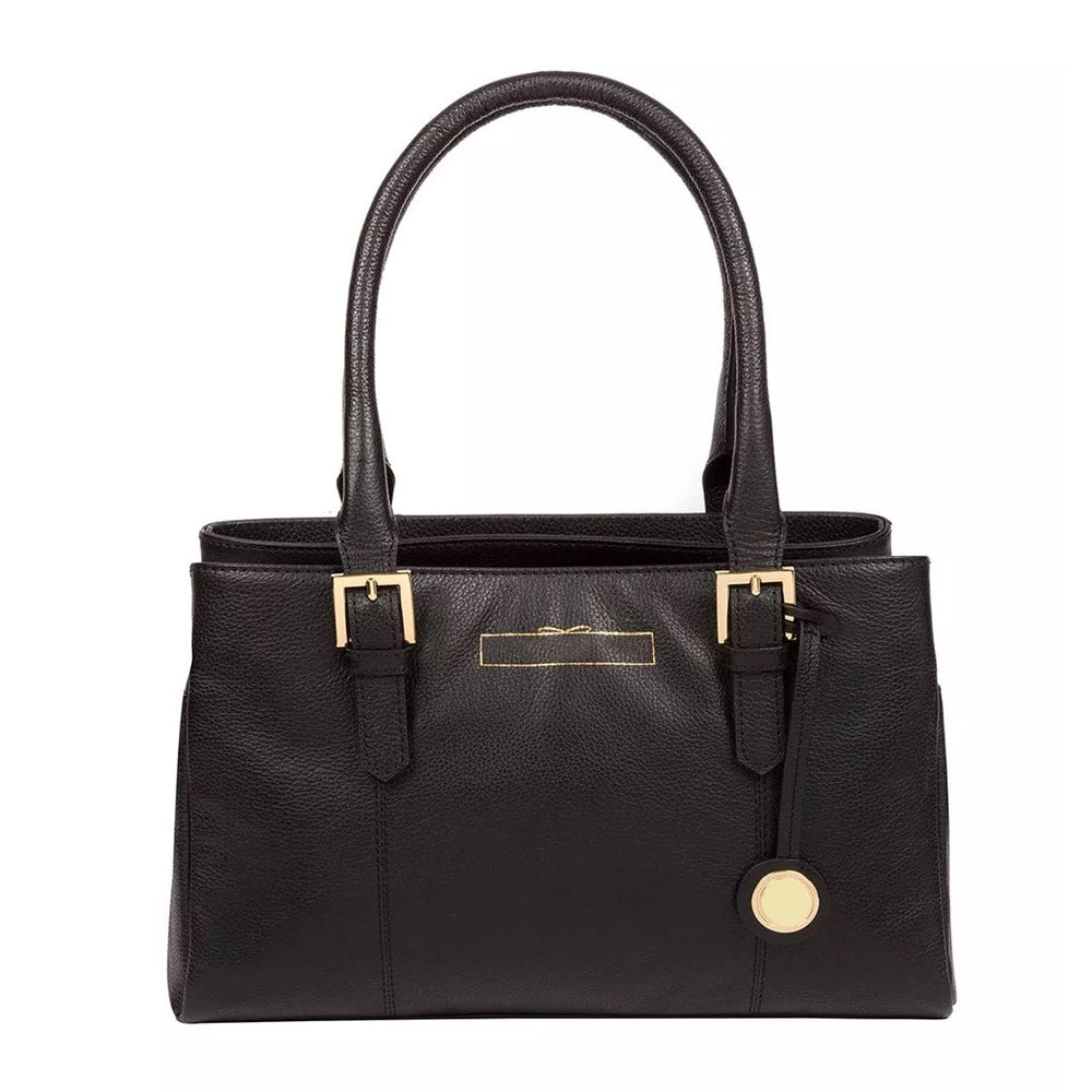 Black Leather Shoulder Bag, Handbag, Leather Tote