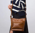 Tan Leather Crossbody Bag