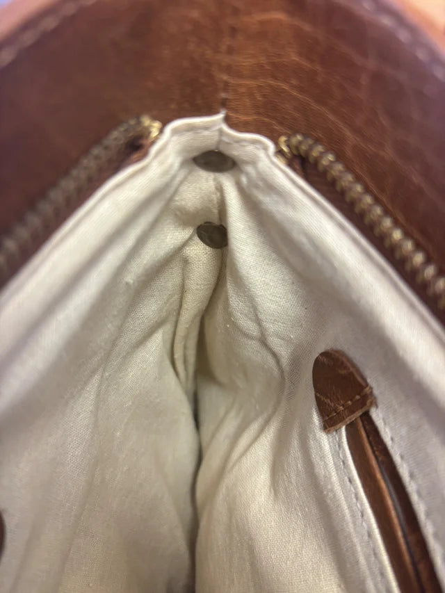 Tan Leather Crossbody Bag