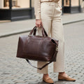 Luxury Buffalo Leather Travel Bag, Holdall, Gym Bag
