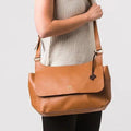 Tan Leather Shoulder Bag, Cross Body Bag