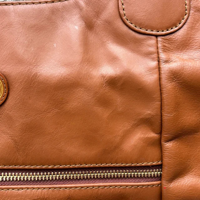 Large Tan Leather Tote Bag