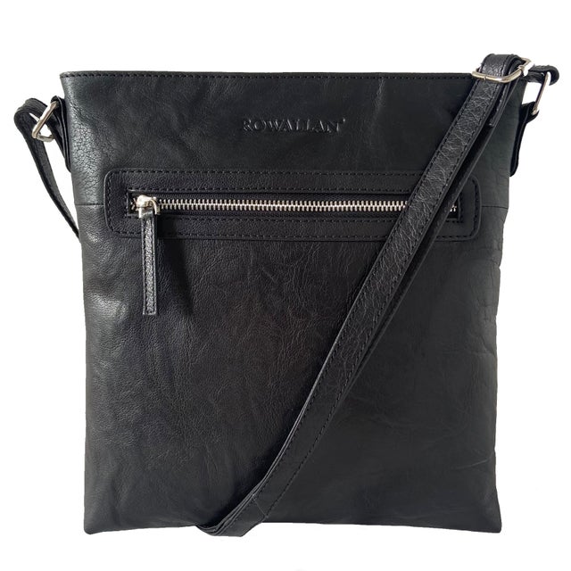 Rowallan Soft Leather Large Hobo Bucket Shoulder Bag 2316 (Black):  : Fashion