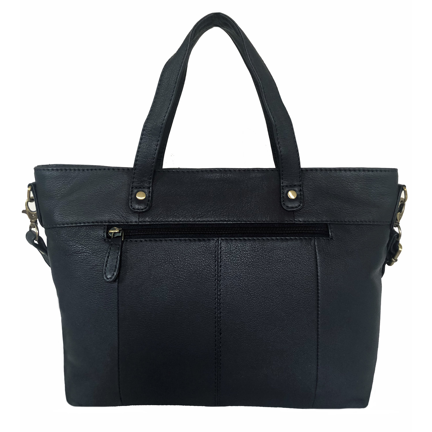 Rowallan Navy Blue Leather Shoulder Bag, Handbag, Grab Bag