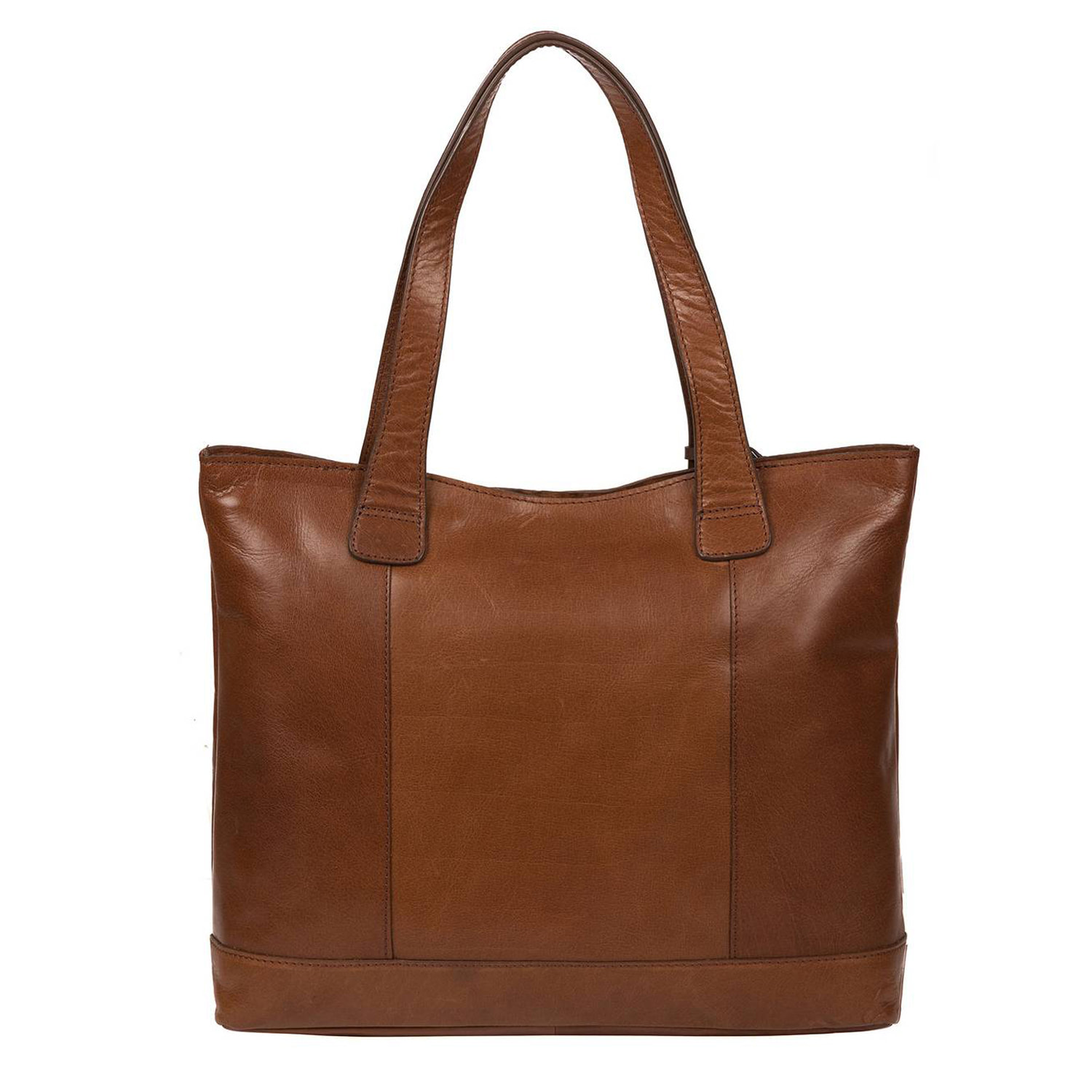 Large Brown Leather Handbag, Tote Bag, Shoulder Bag